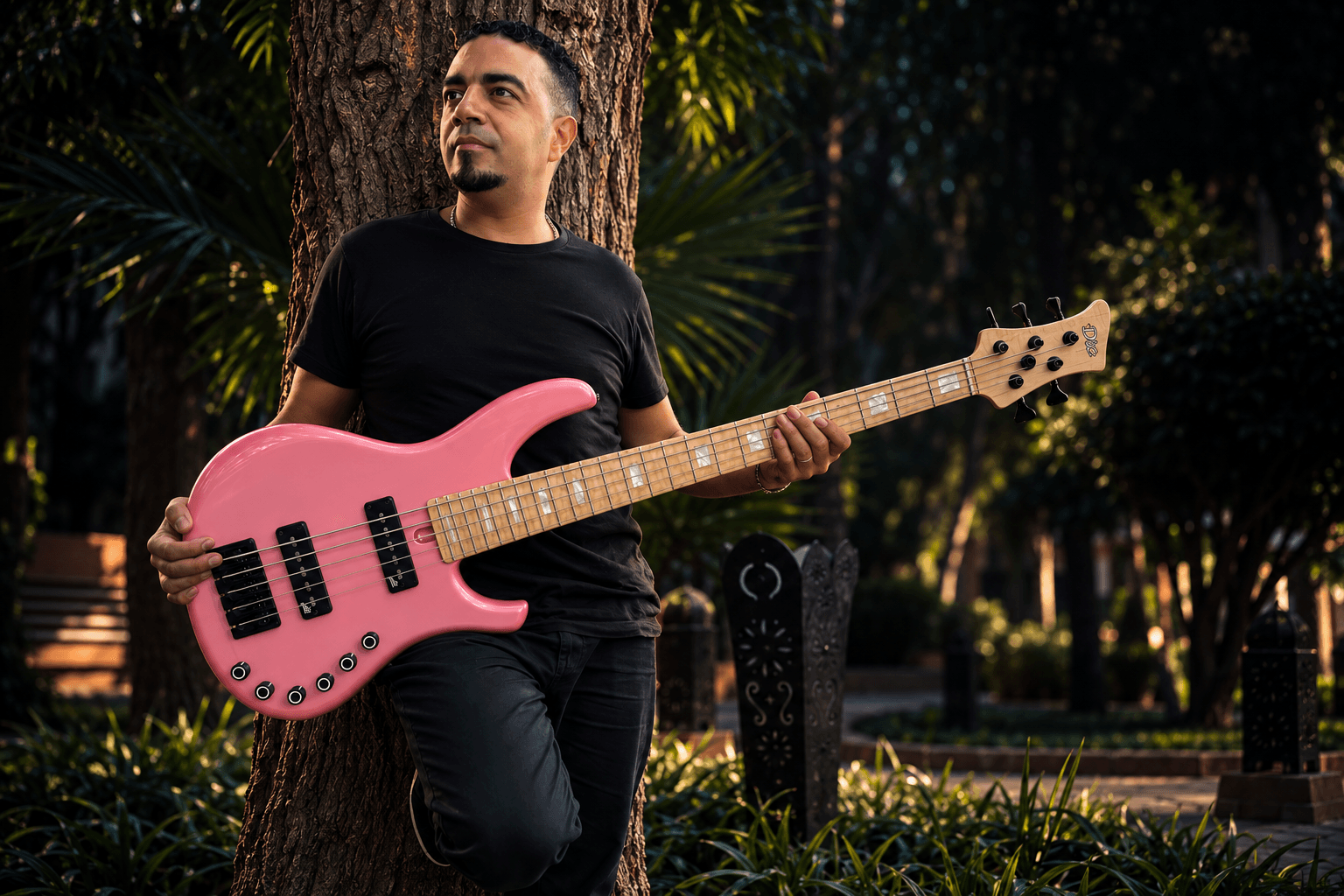 Mustapha Bouchou playing Fender Jazz Bass